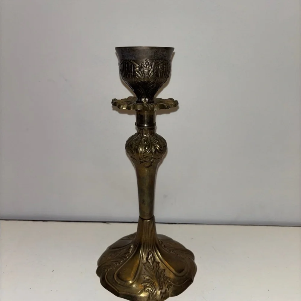 Vintage brass candle stick holder
